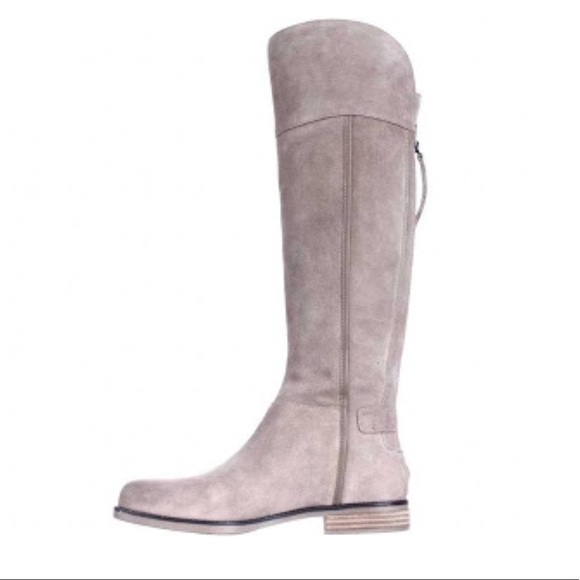 Distressed Equestrian Riding Genuine Suede Boots - Picture 3 of 8